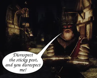 Disrespect the sticky post