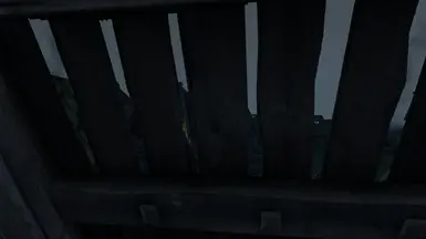 Peeking through a roof at night
