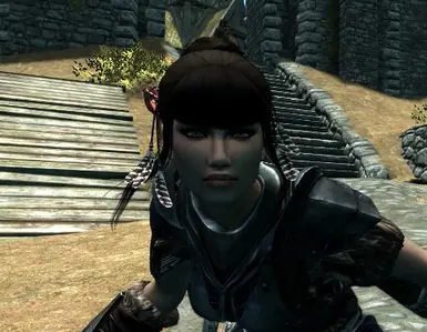 Anath in Kerli Black wtih Harvest Feather Circlet