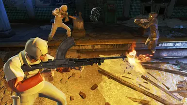 Synths defending Vault 114