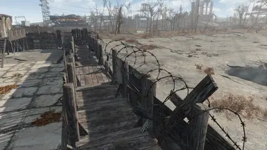 Double wall with walkway