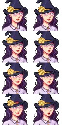 Eleanor's spring portraits; by hezjena2023, edits of Character Creator portraits