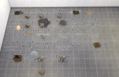 Result of the spawning objects