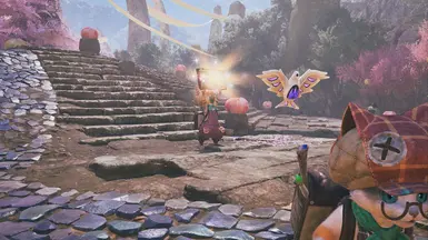 Fun fact, the real one will appear while you (Single) use photo mode to take selfie. 冷知識，正牌的貓貓會在你(單人)用攝影模式自拍時出現幫你畫畫